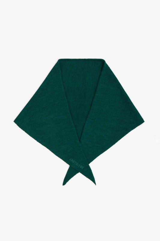 Alpine Fern Wool Triangle Scarf