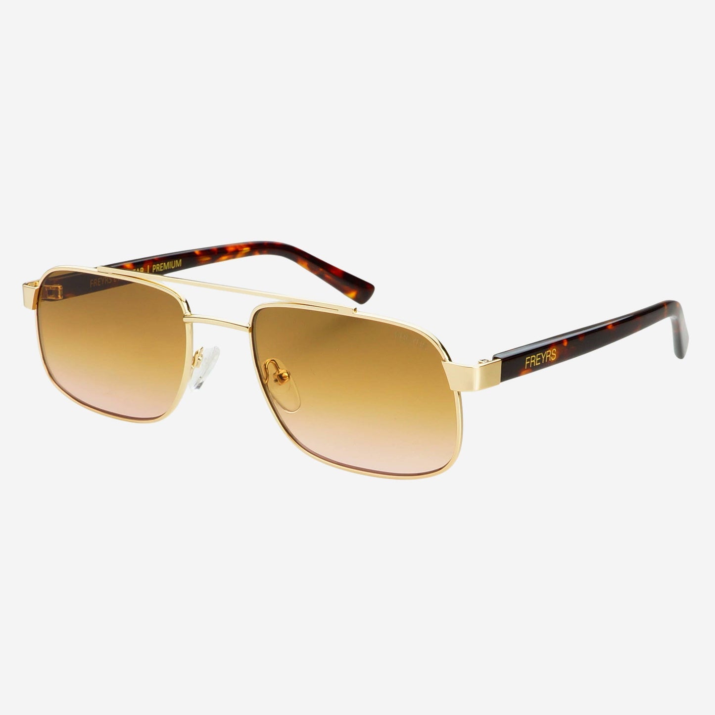 Vesper Brown Pink Aviator Sunglasses