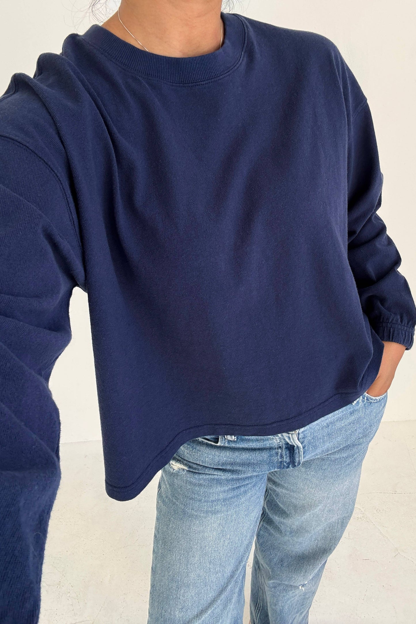 Naturelle Long Sleeve Heavyweight Cotton Tee