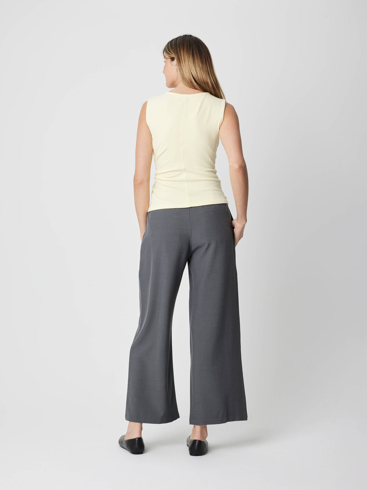 High Neck Knit Twist Top