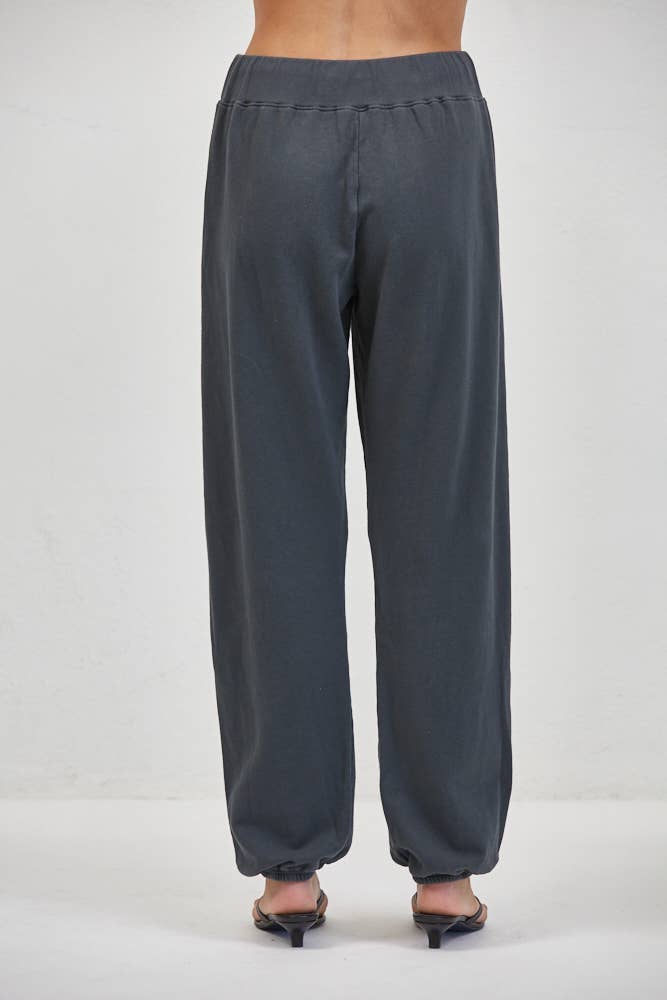 Washed Black Jogger Pants