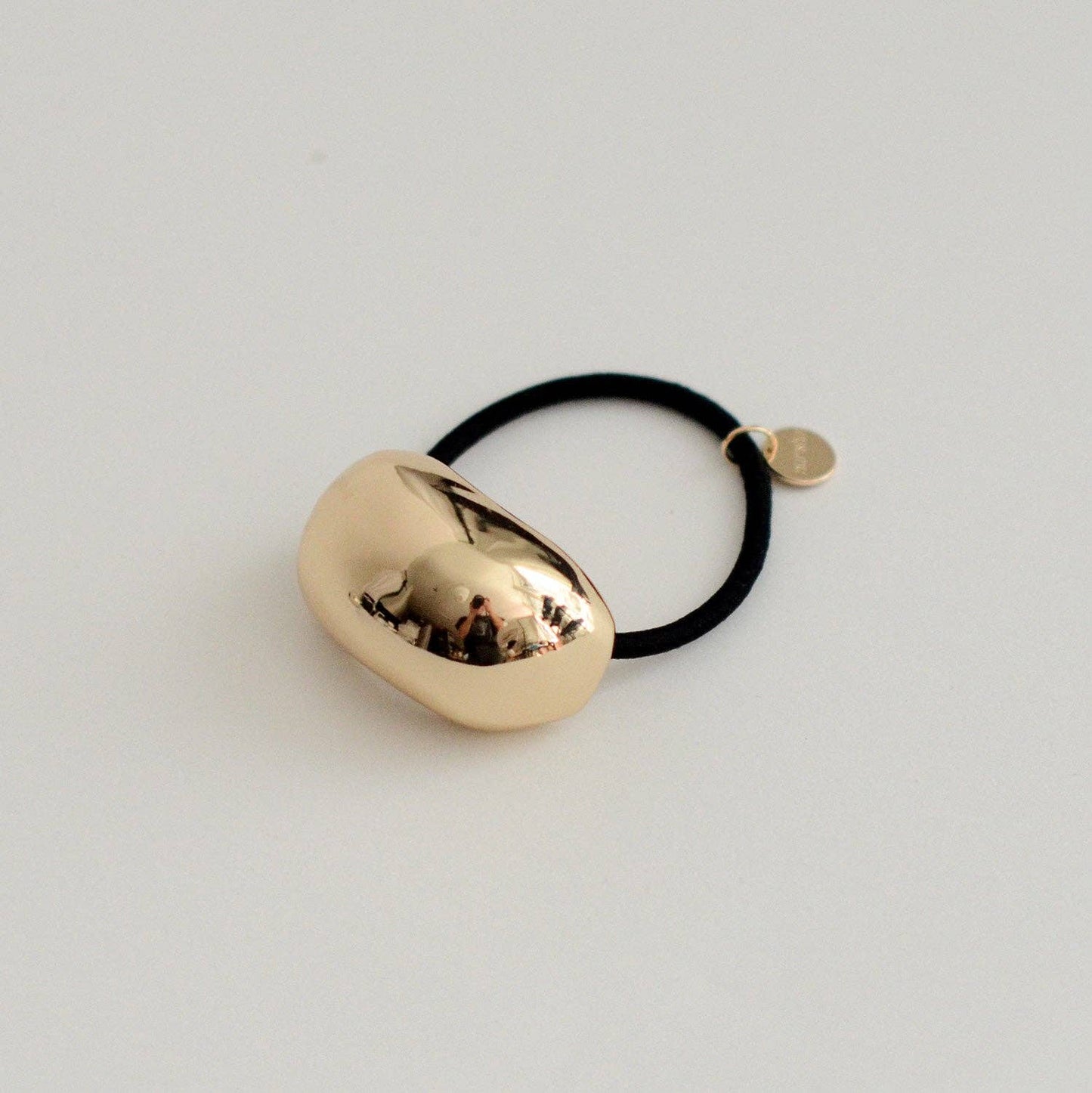 Gold Bold Crescent Metal Ponytail Cuff Hair Tie