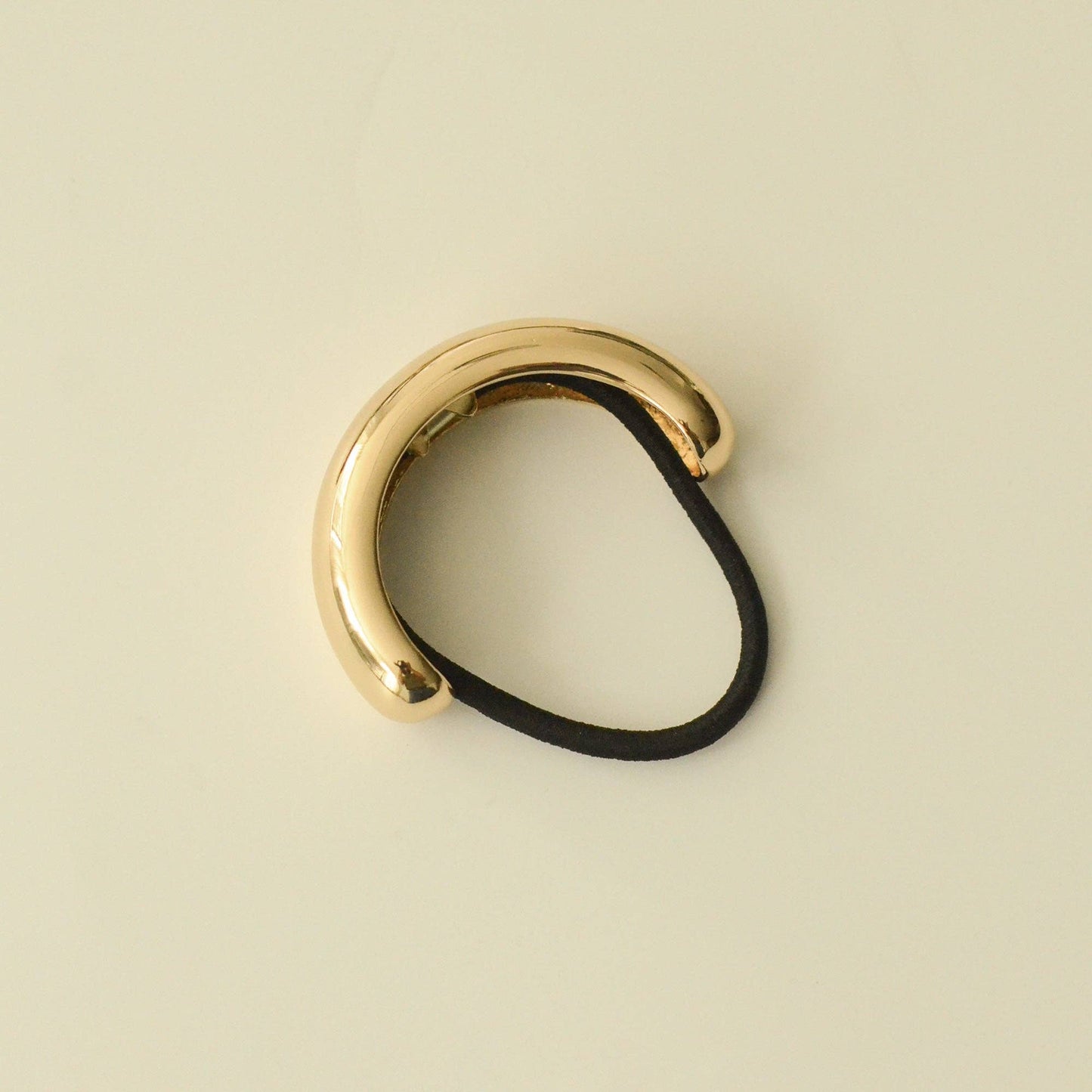 Gold Wide Metal Cuff Hair Tie