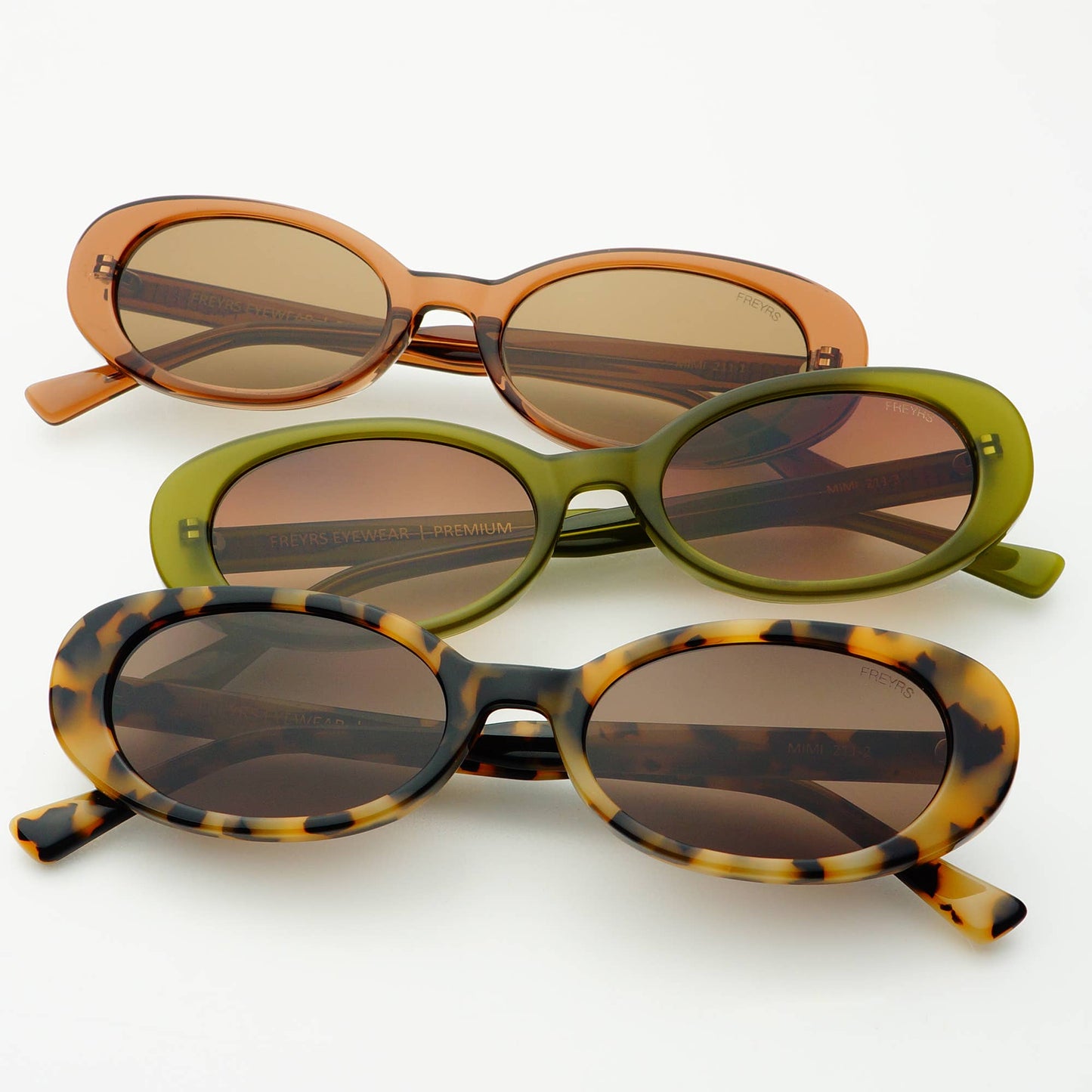 Tortoise Mimi Acetate Oval Sunglasses
