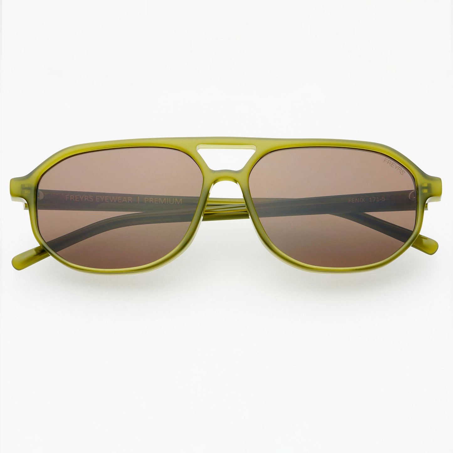 Fenix Olive Unisex Aviator Sunglasses