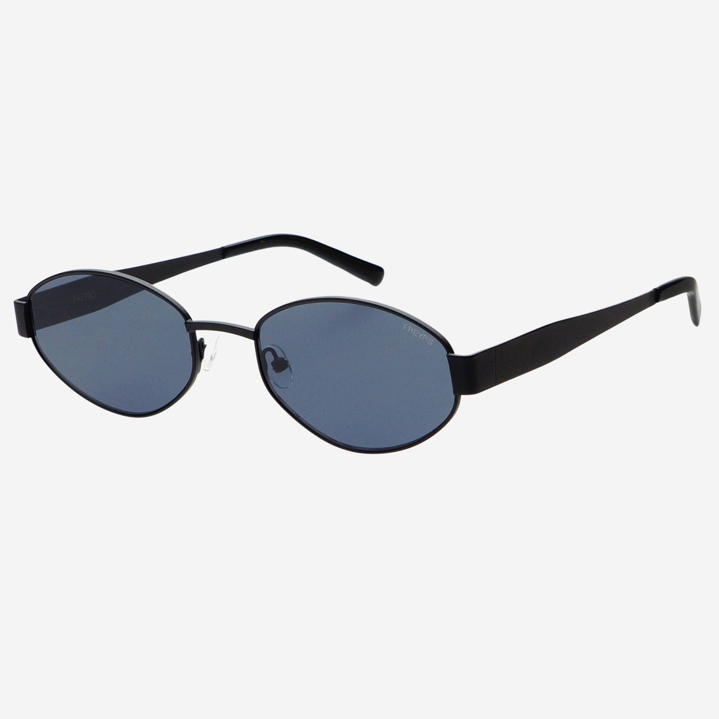 Soho Black Oval Sunglasses