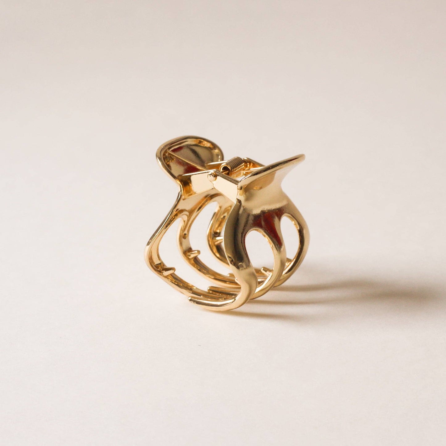 Gold Metal Hair Claw Clip