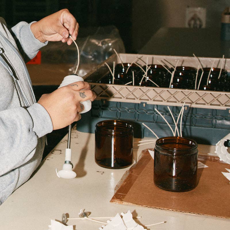 Teakwood & Tobacco - Large 12.5 oz - by Candle P.F. Candle Co.