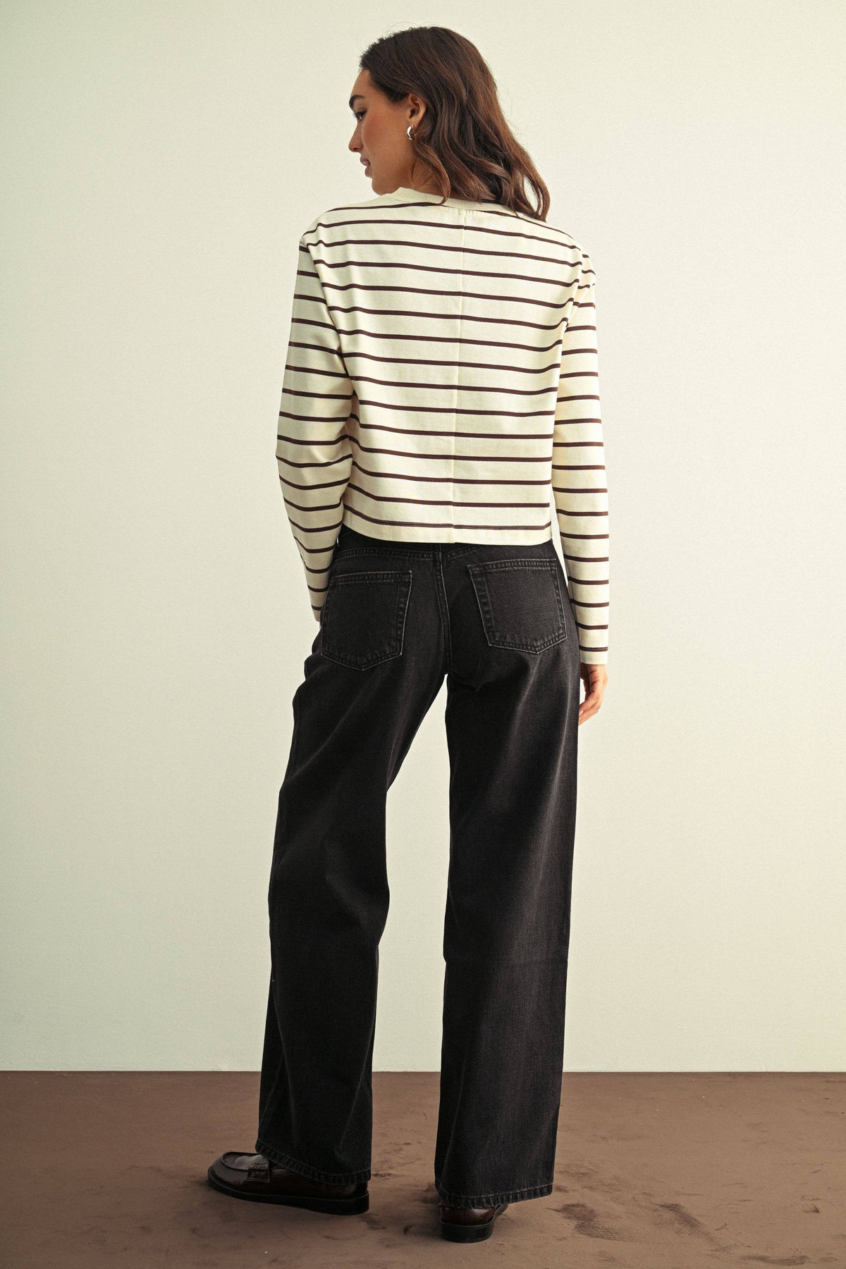 Washed Black Low Rise Relaxed Jean