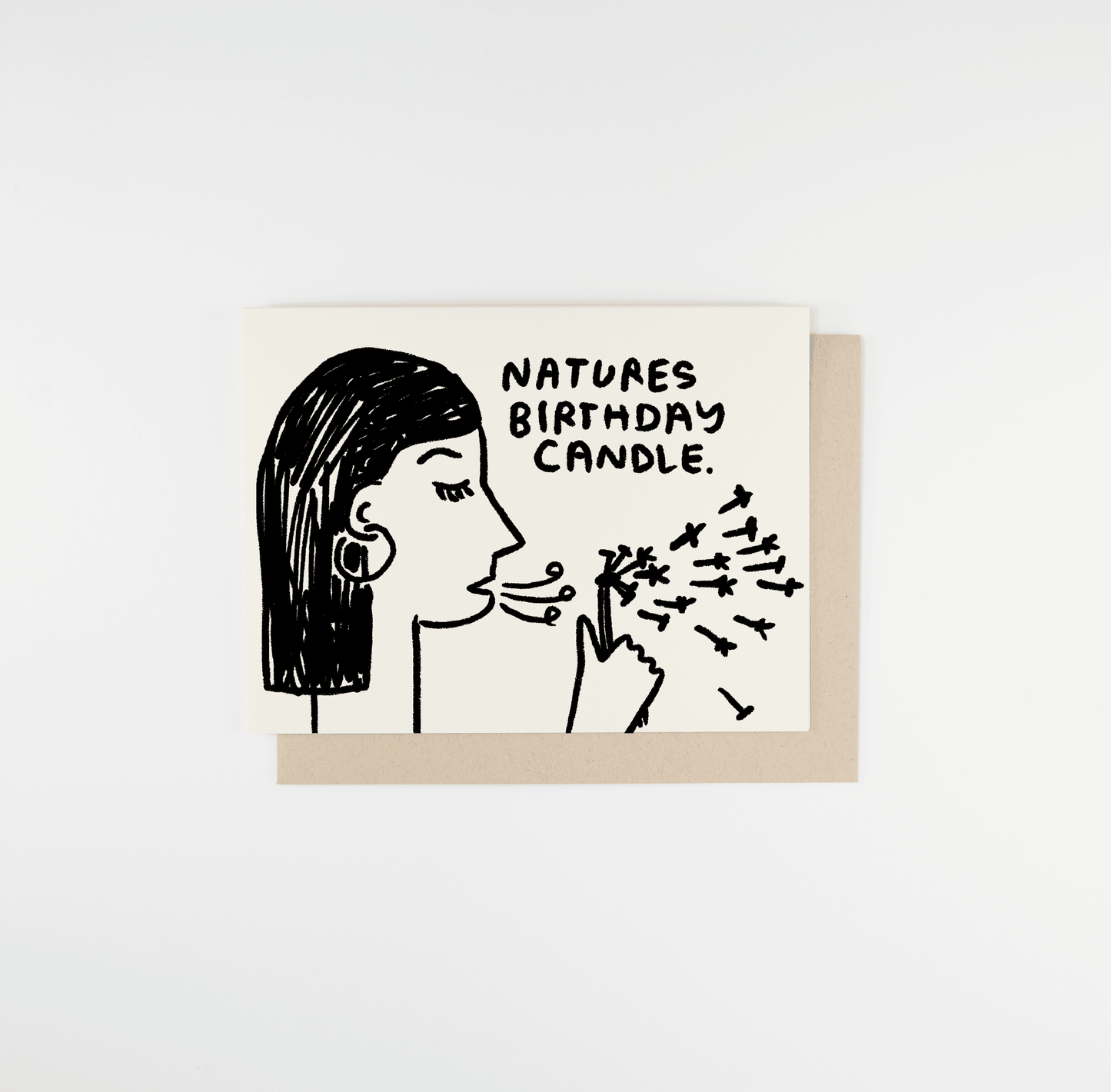 Nature's Birthday Candle Greeting Card