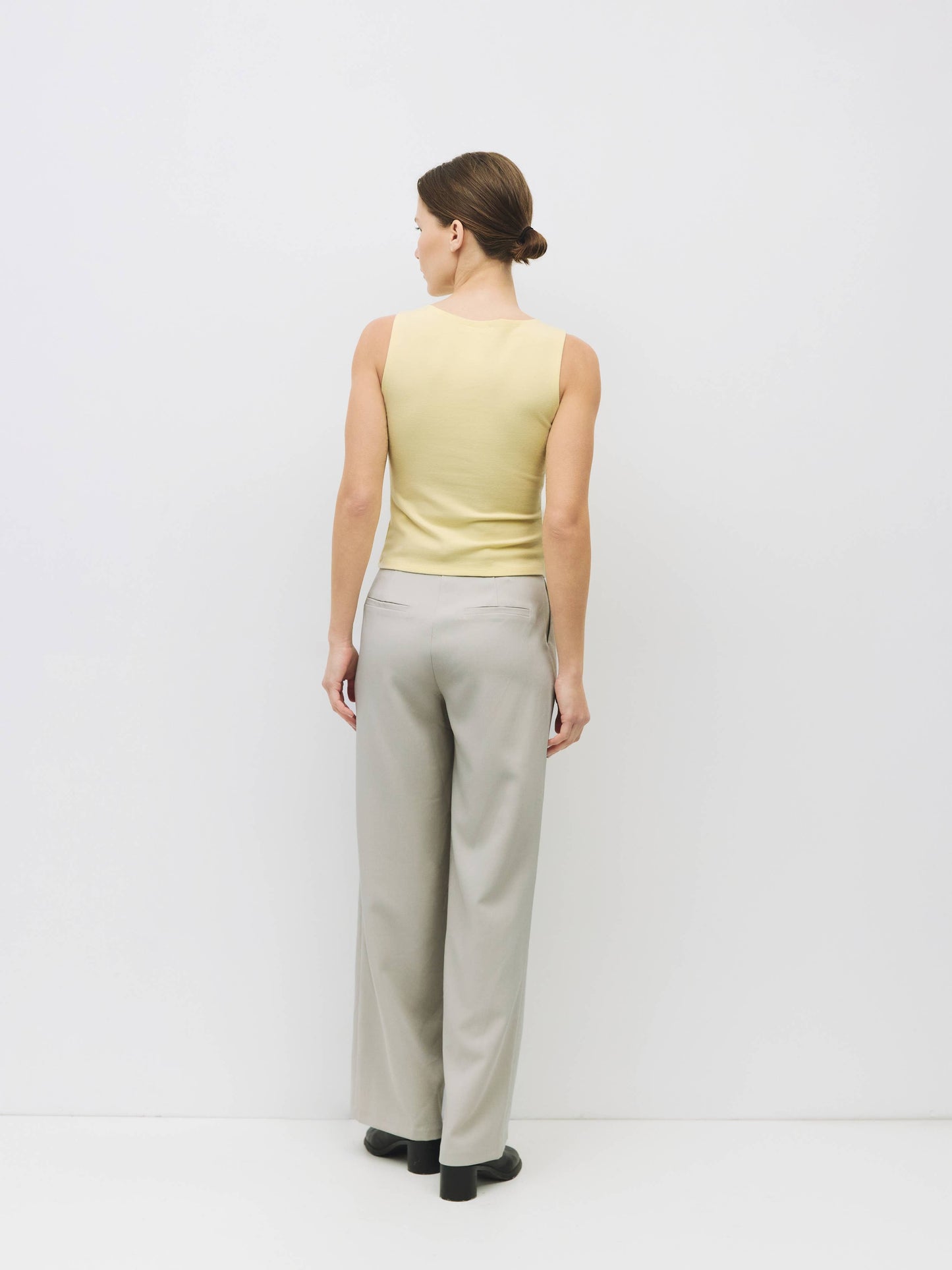 Brushed Knit Boat Neck Top