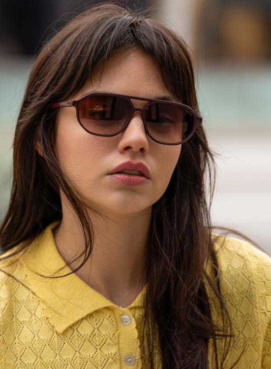 Chocolate Fenix Aviator Sunglasses