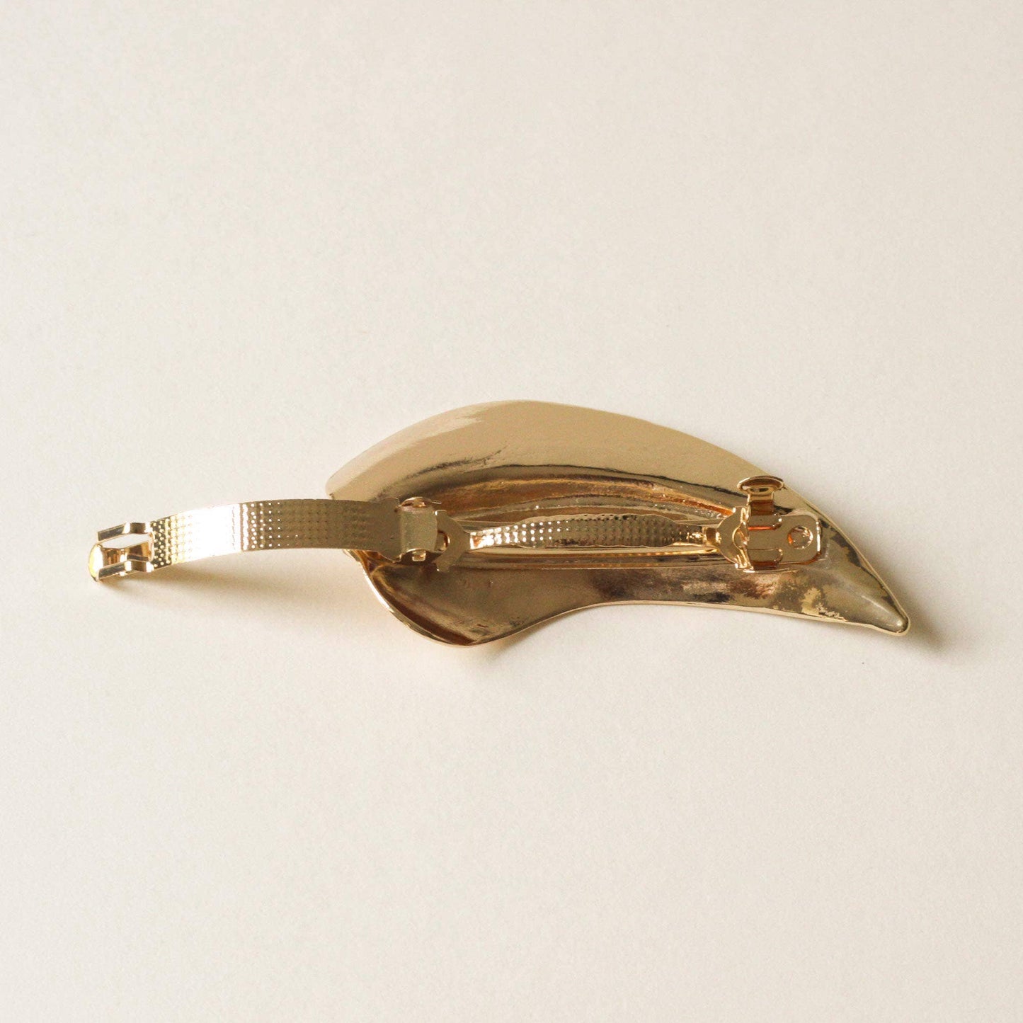 Gold Leaf Metal Barrette Hair Clip Barrette