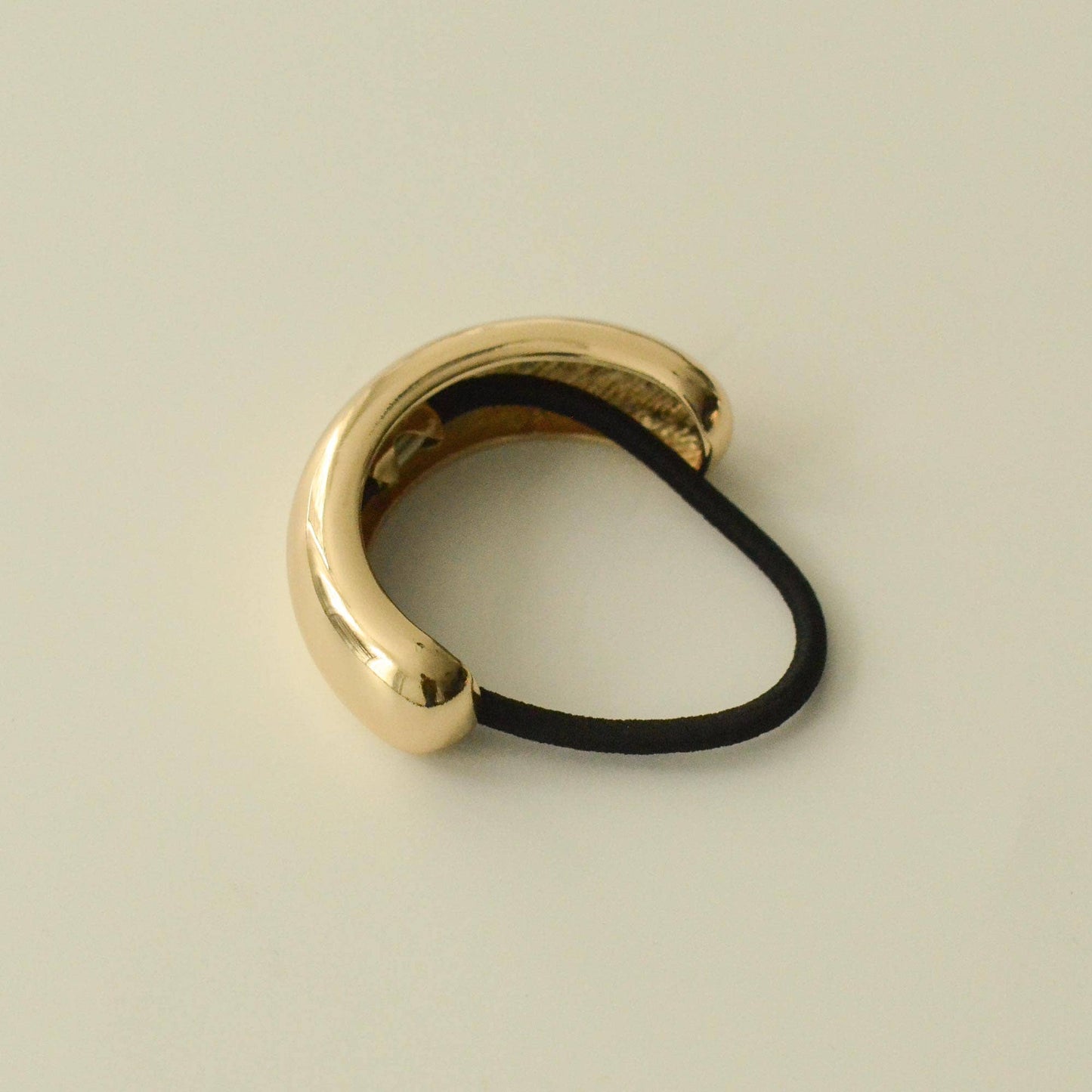 Gold Wide Metal Cuff Hair Tie
