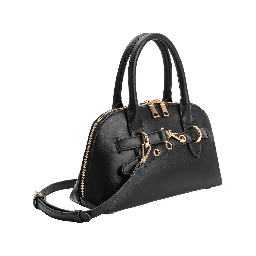 Rue Black Top Handle Bag