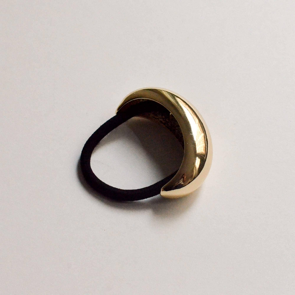 Gold Crescent Metal Ponytail Cuff