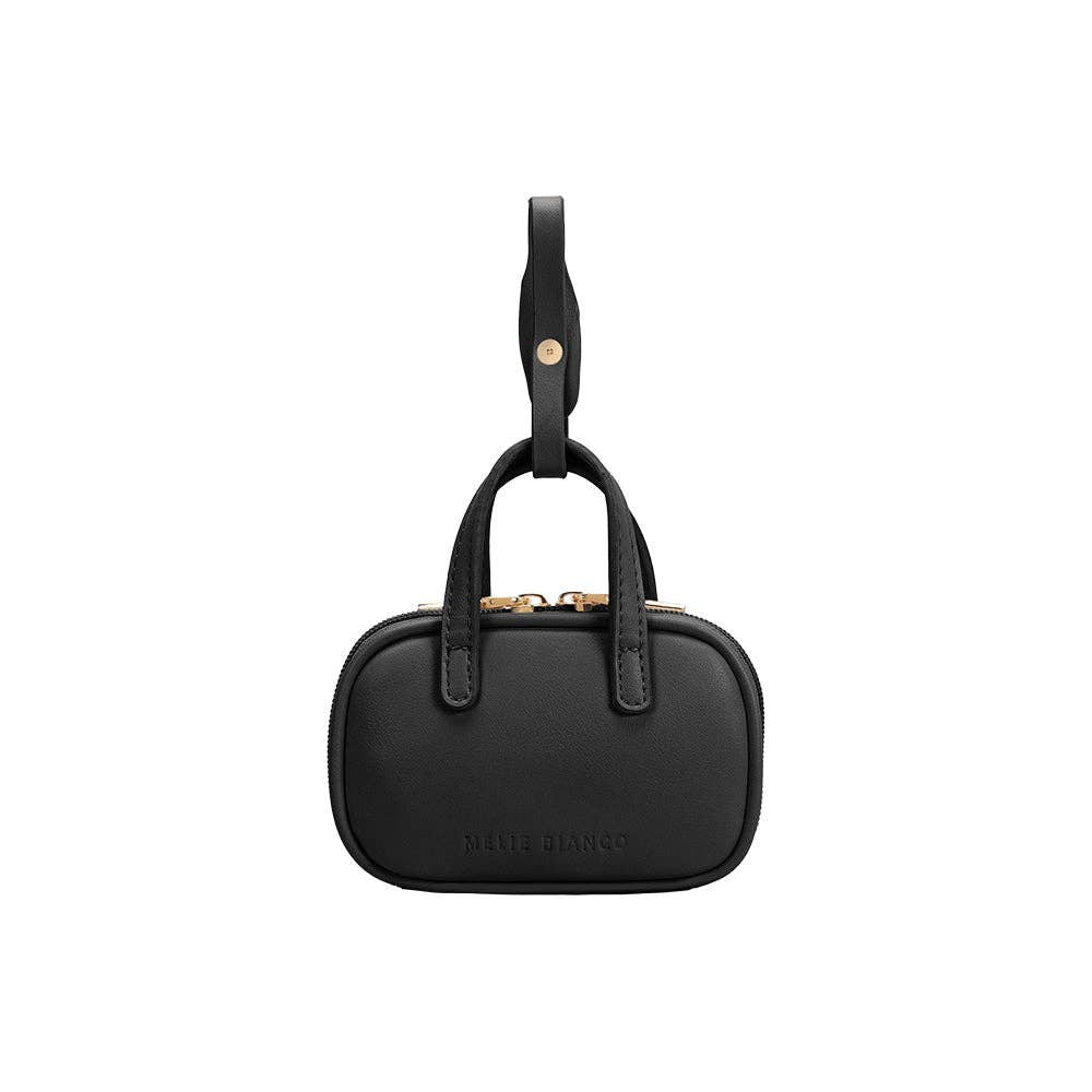 Natasha Micro Black Recycled Top Handle Bag