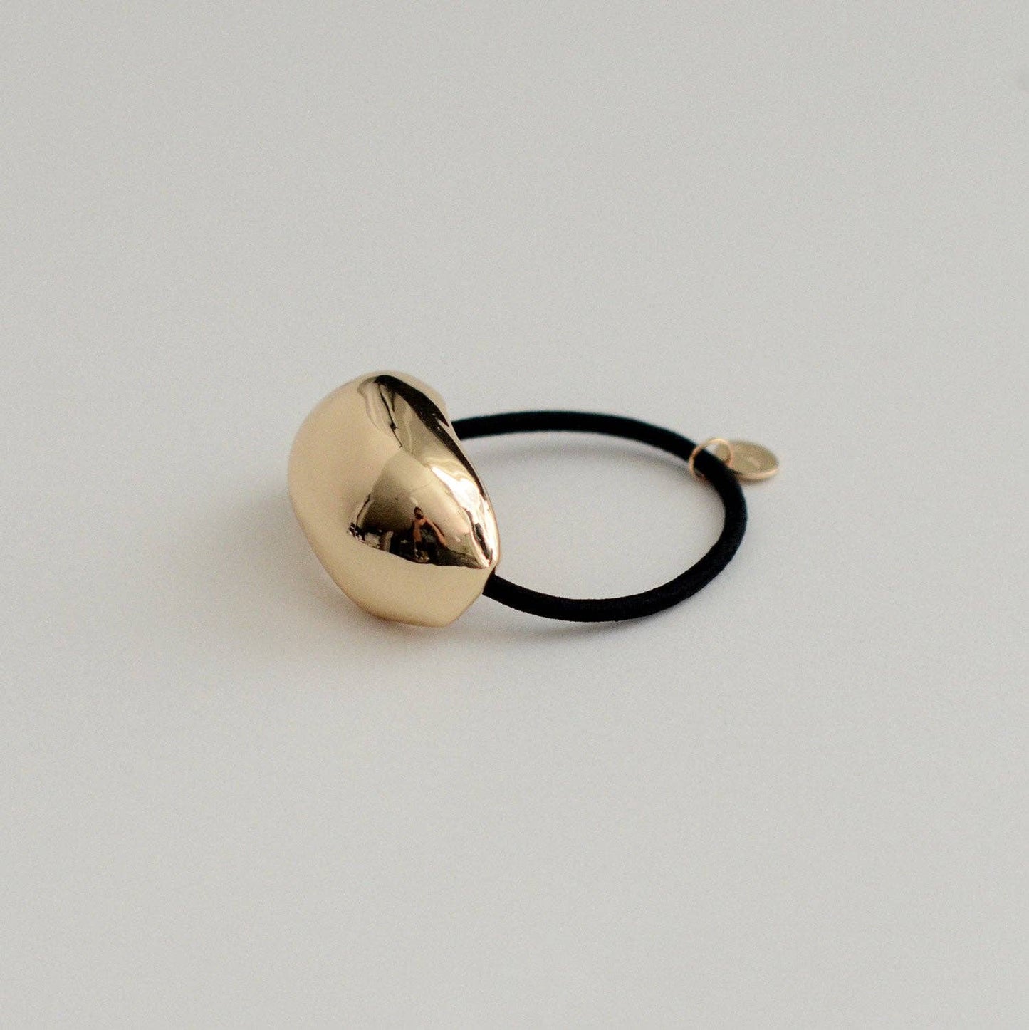 Gold Bold Crescent Metal Ponytail Cuff Hair Tie
