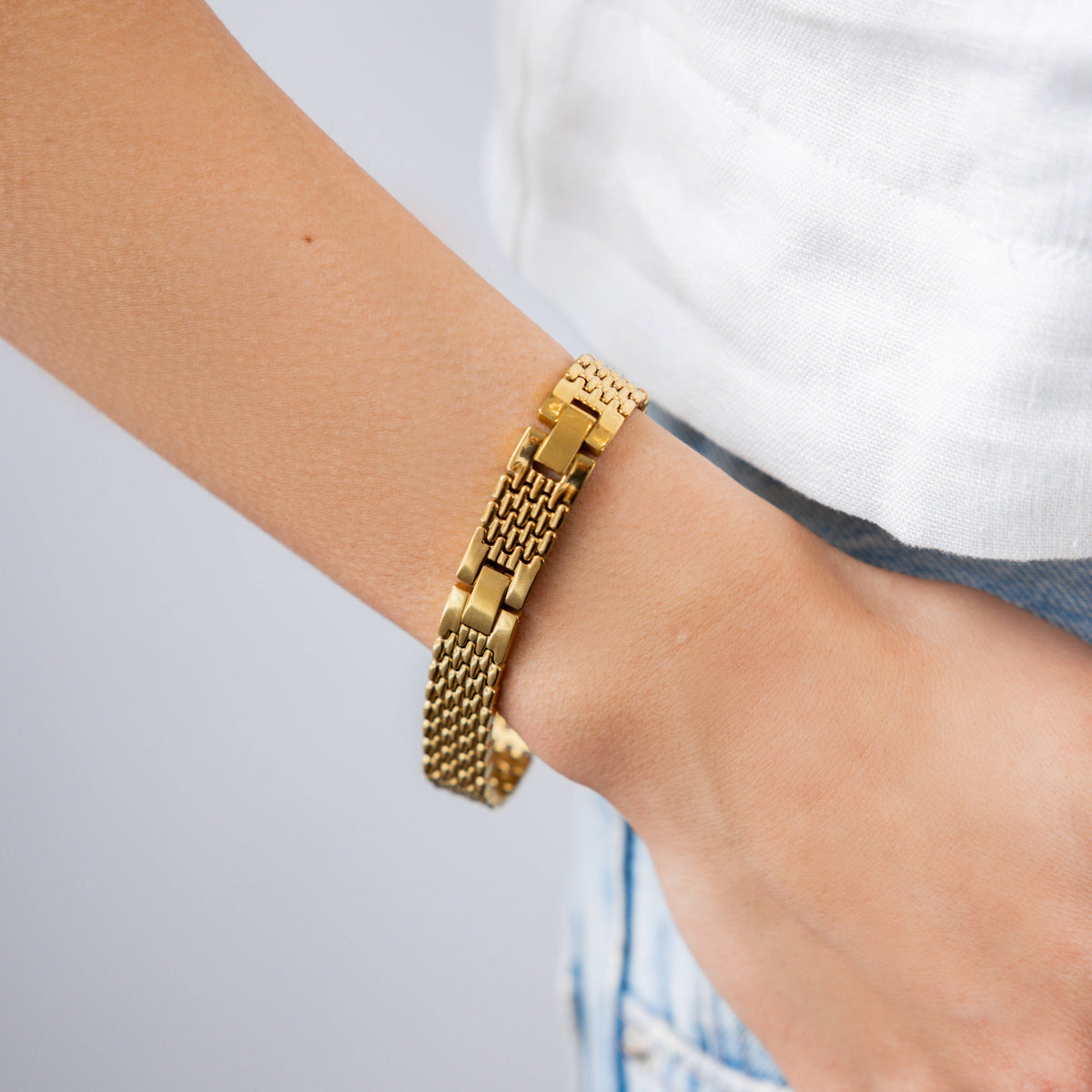 18K Gold Link Bracelet