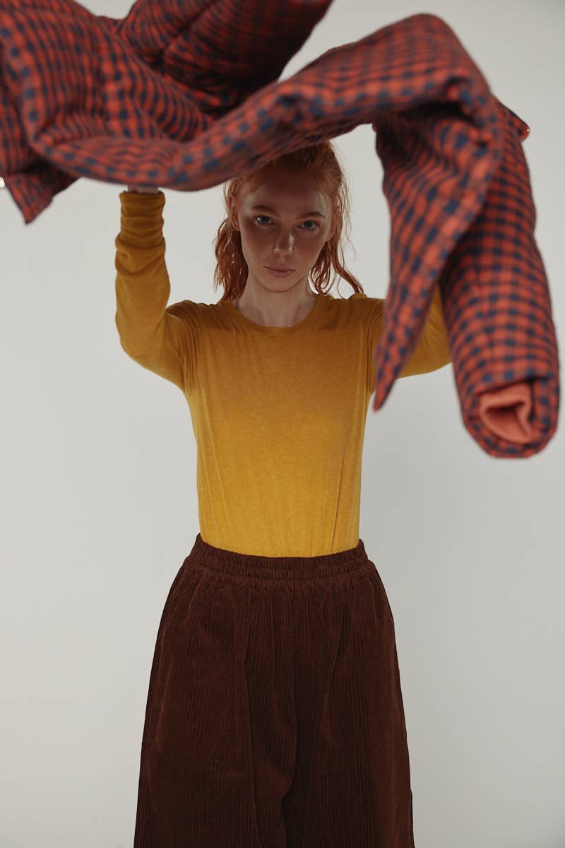 Gingham Puffer Jacket