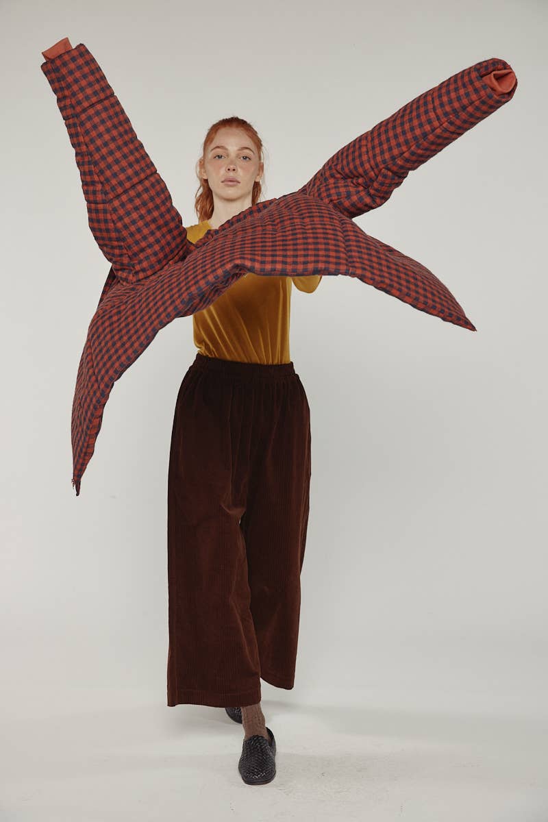 Gingham Puffer Jacket