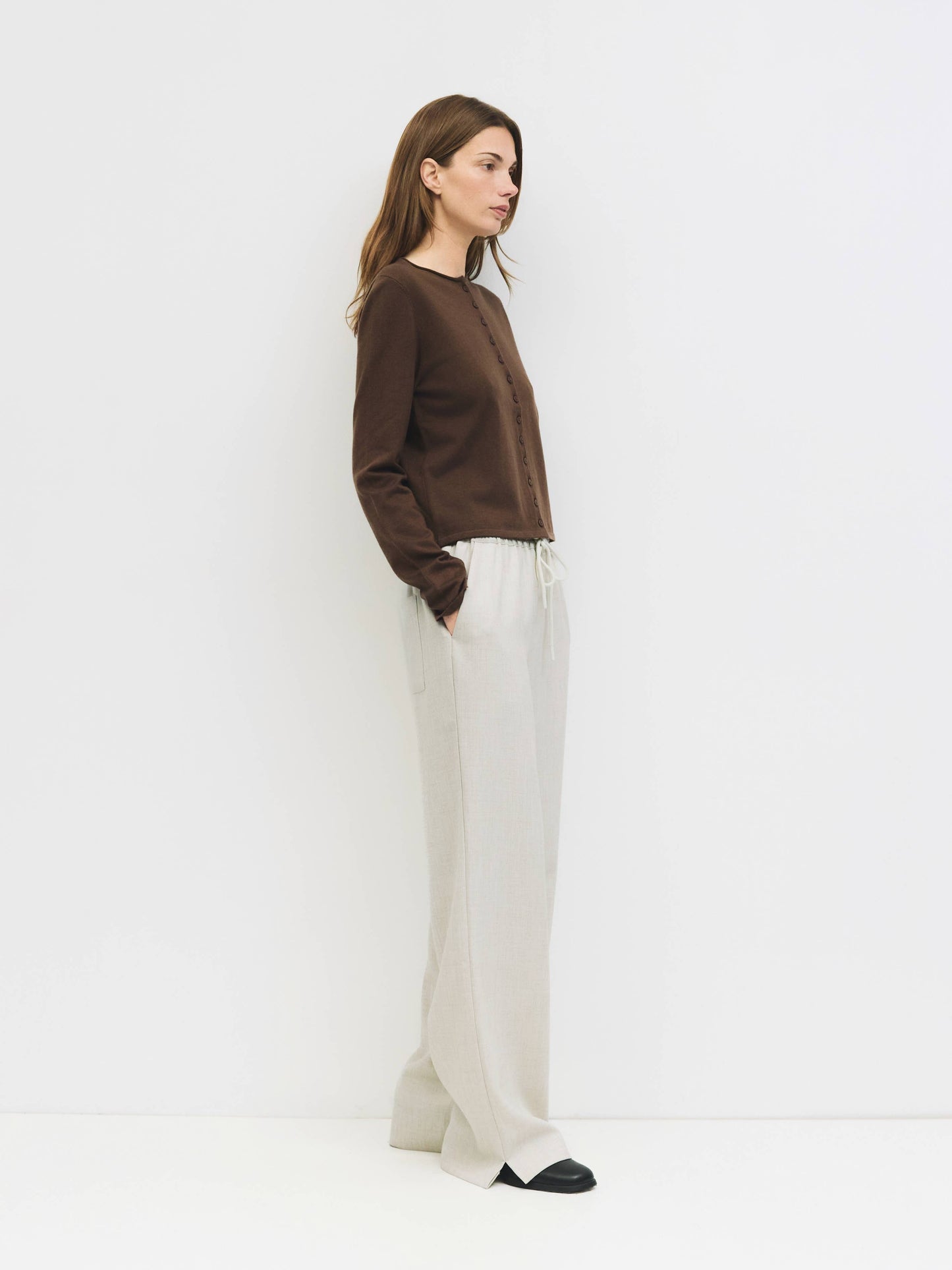 Rollneck Fitted Cardigan