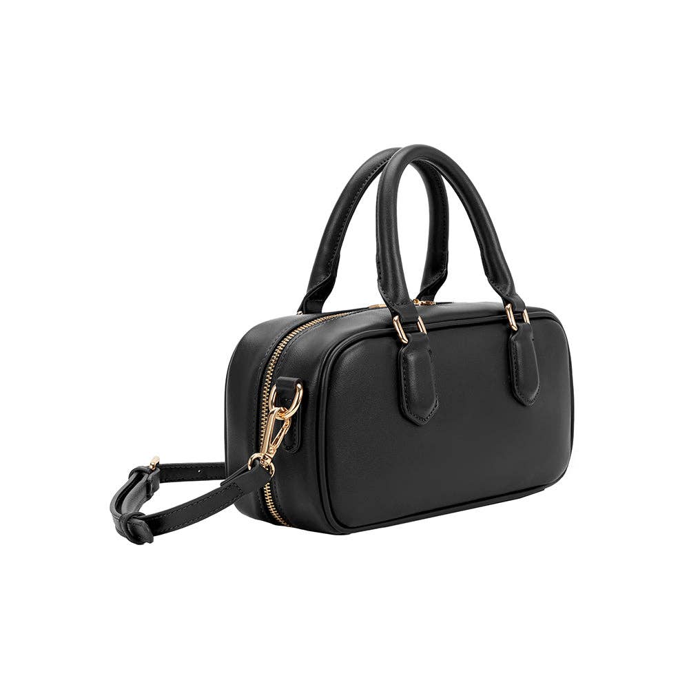 Eden Black Recycled Vegan Top Handle Bag