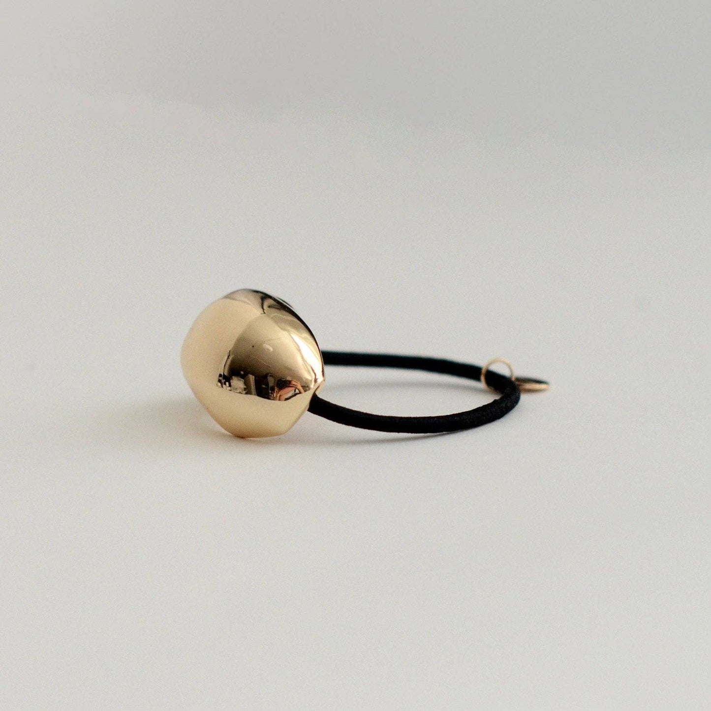 Gold Bold Crescent Metal Ponytail Cuff Hair Tie