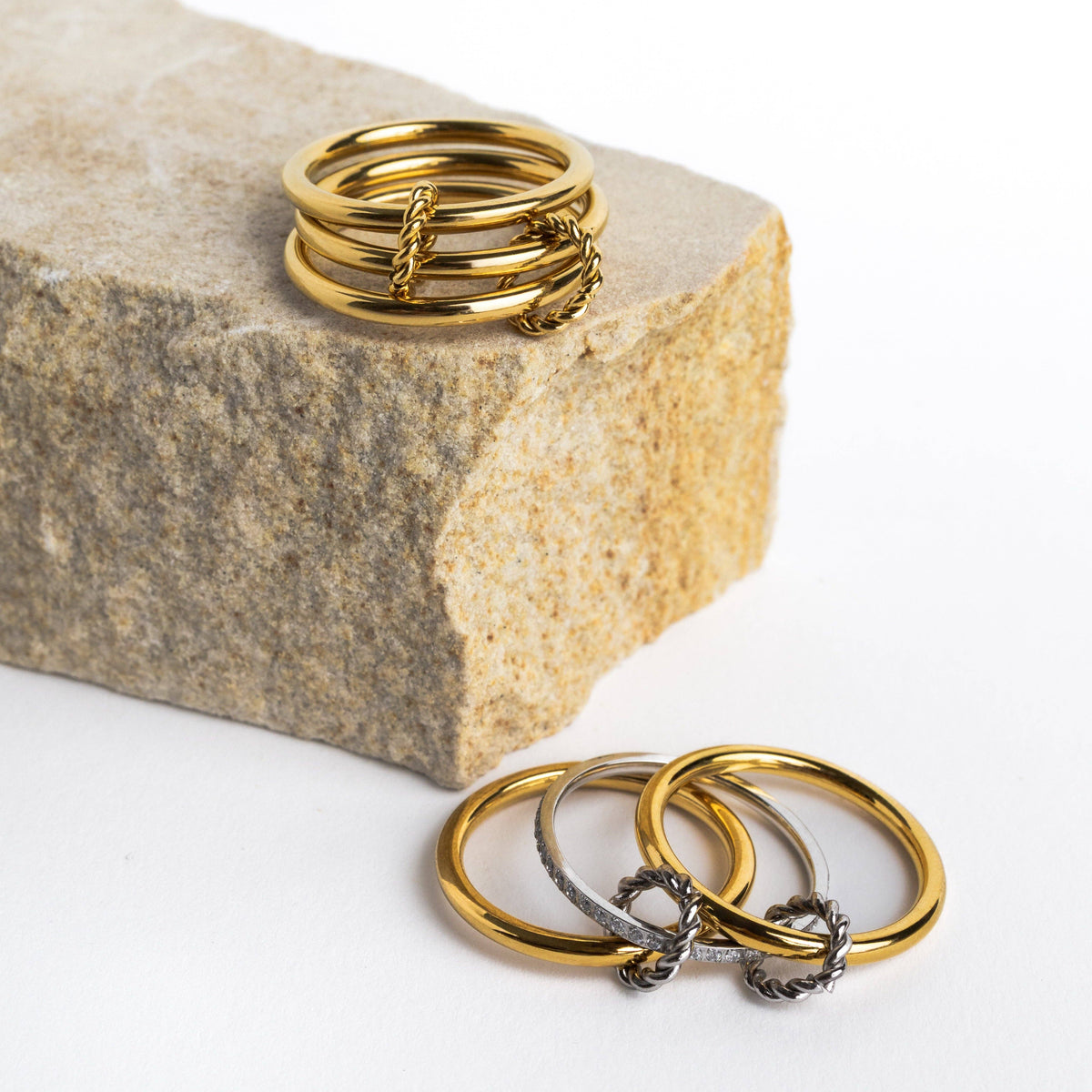 Triple Band Two-Tone Ring