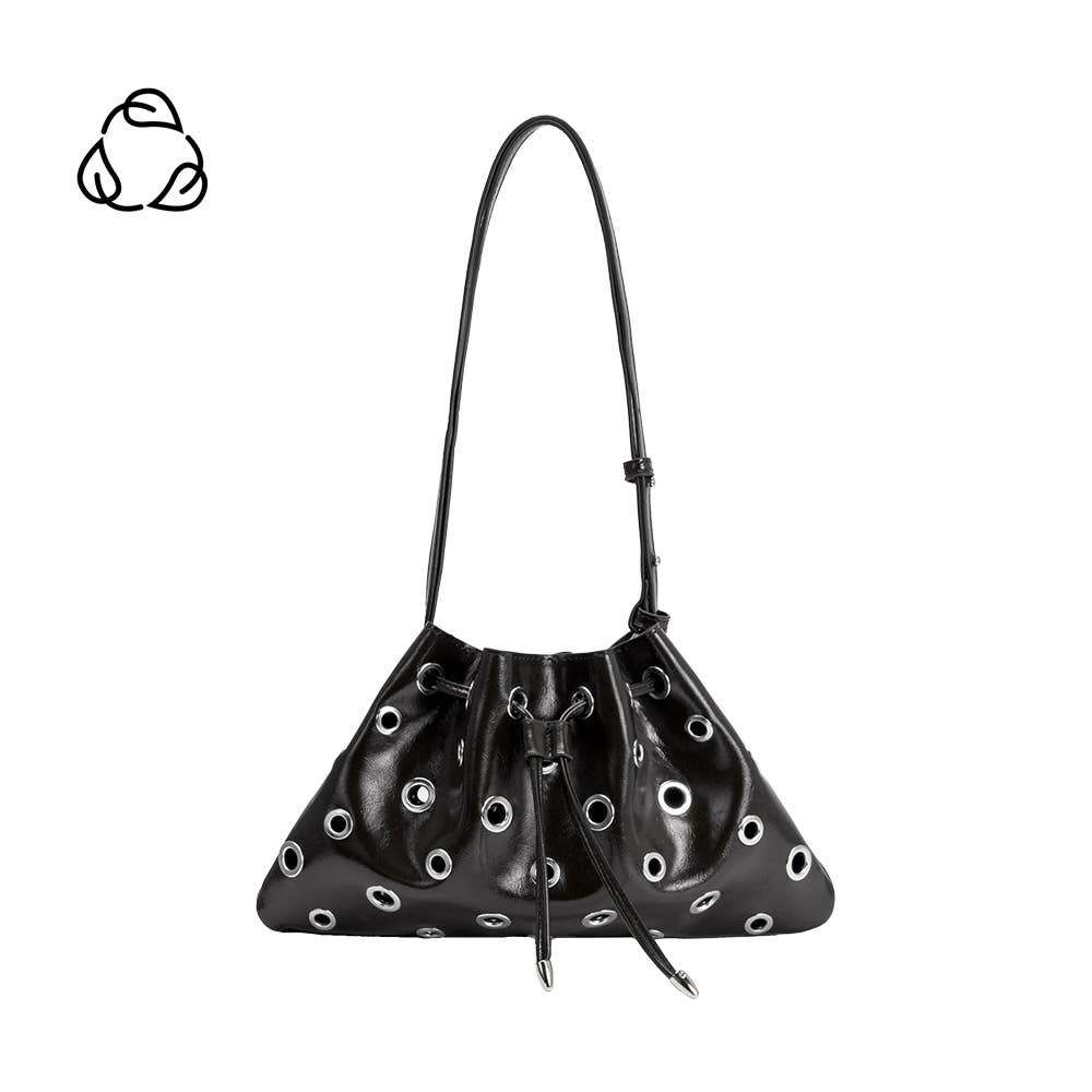 Paloma Black Recycled Vegan Shoulder Bag