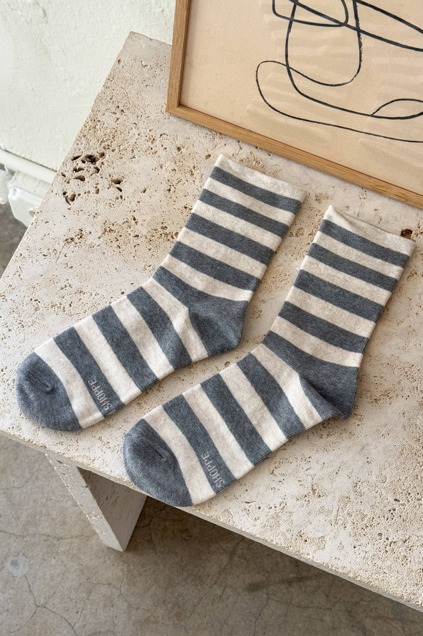 Wide Stripe Wally Socks