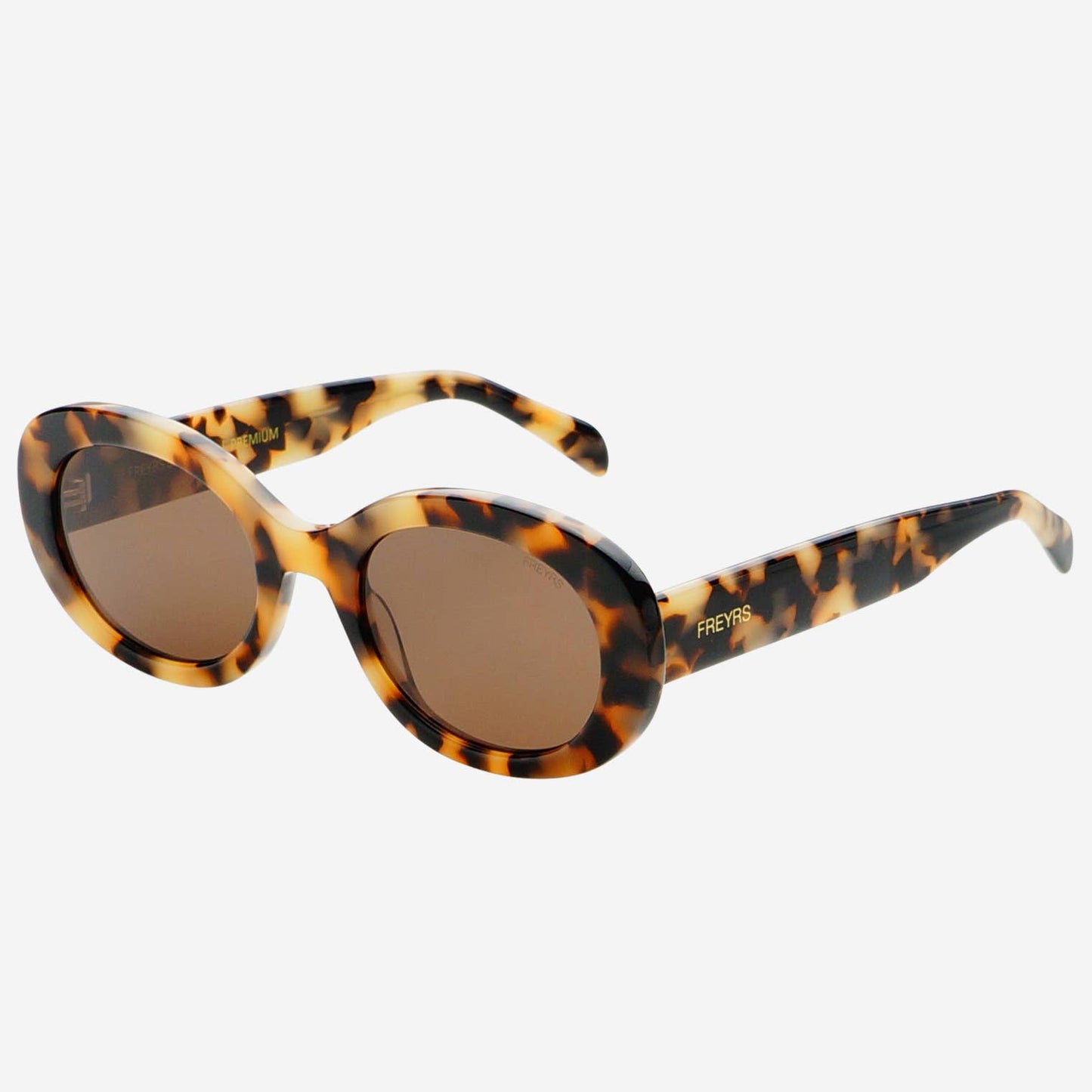 Brown Tortoise Oval Sunglasses - Aria by FREYRS Eyewear