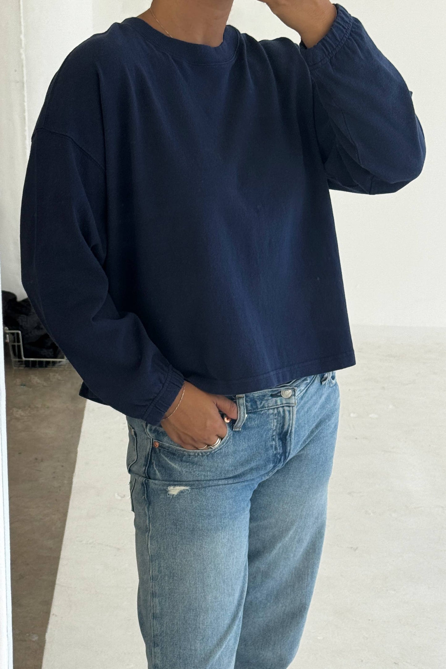 Naturelle Long Sleeve Heavyweight Cotton Tee