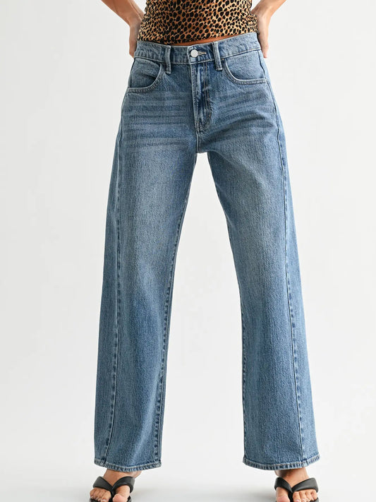 Medium Wash Stretch Twist Jean