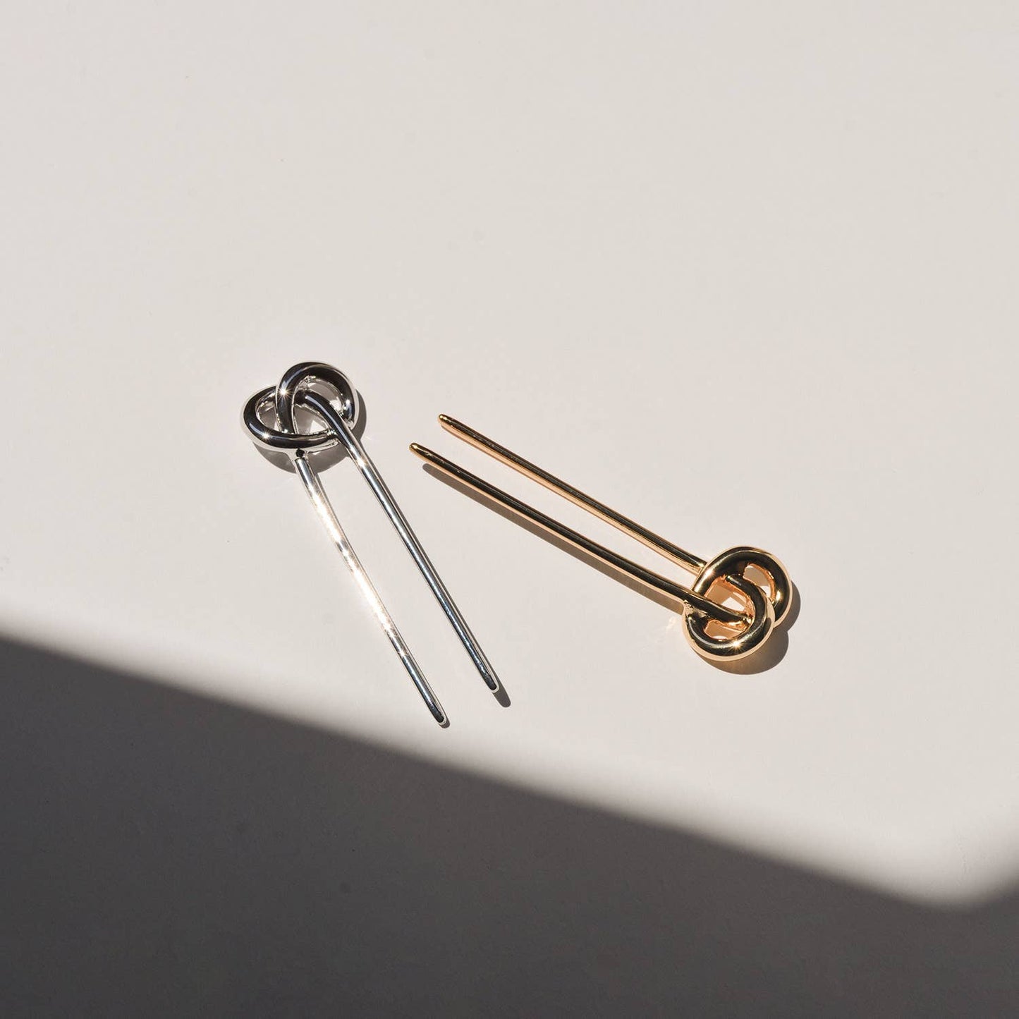 Silver Knot-shaped Hair Stick