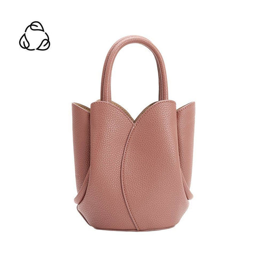 Tulip Mini Rose Vegan Leather Top Handle