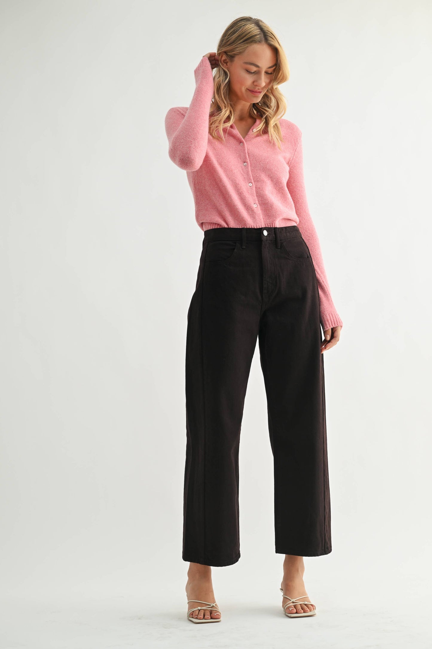 Dark Roast Barrel Jean Twist - 100% Cotton