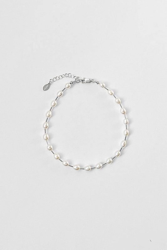 Mila Freshwater Rice Pearl Anklet