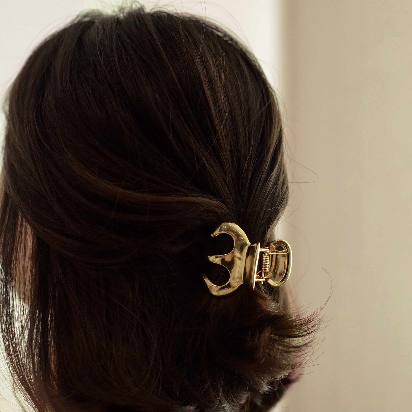 Gold Metal Hair Claw Clip