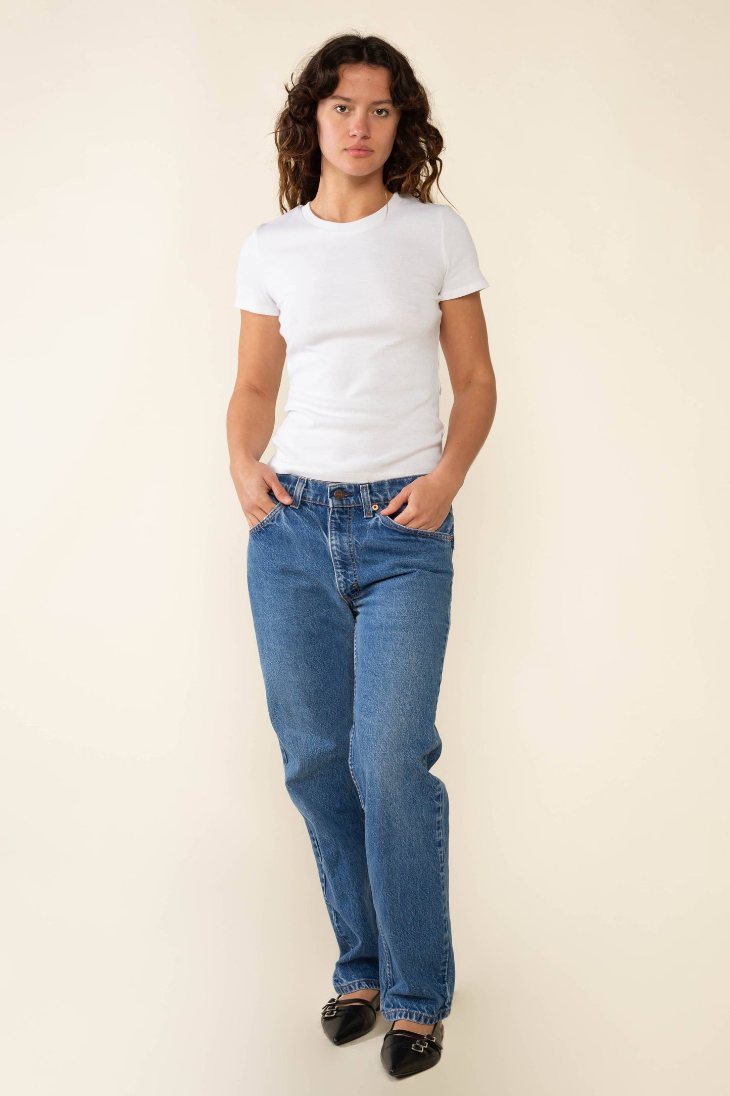 White Baby Tee Regular Length