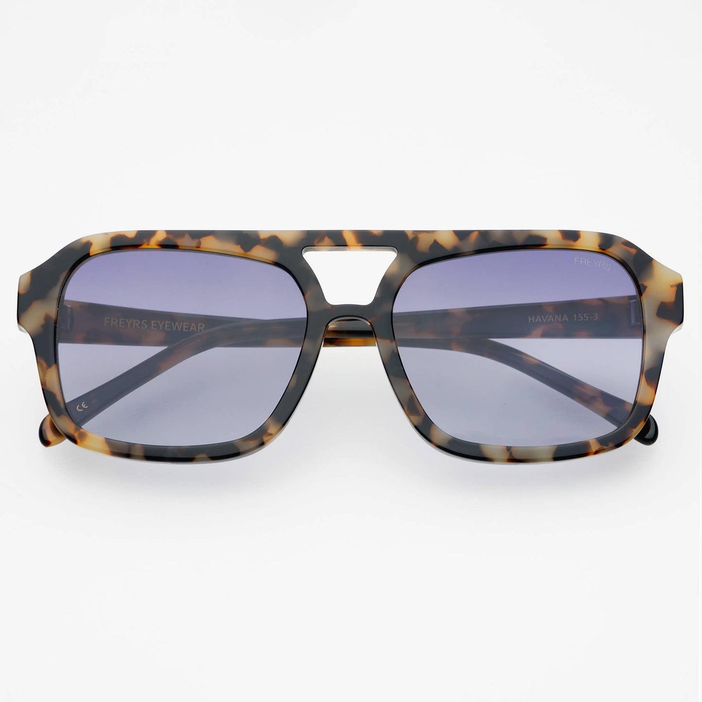 Tortoise Havana Acetate Aviator Sunglasses by Freyrs