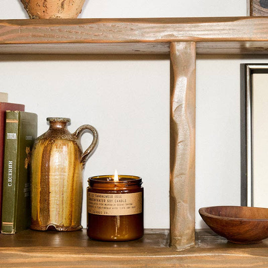 Sandalwood Rose Soy Candle - 12.5 oz Large Concentrated