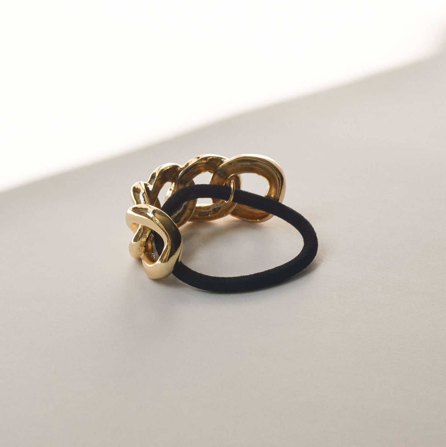 Gold Chain Metal Ponytail Cuff Hair Tie