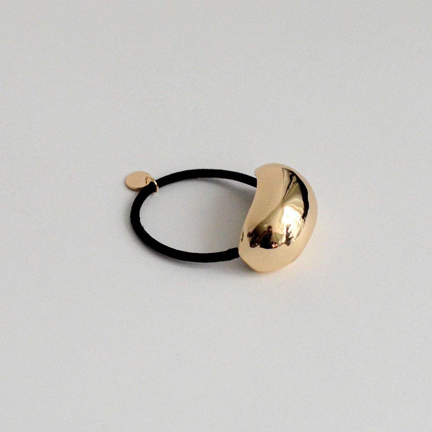 Gold Bold Crescent Metal Ponytail Cuff Hair Tie