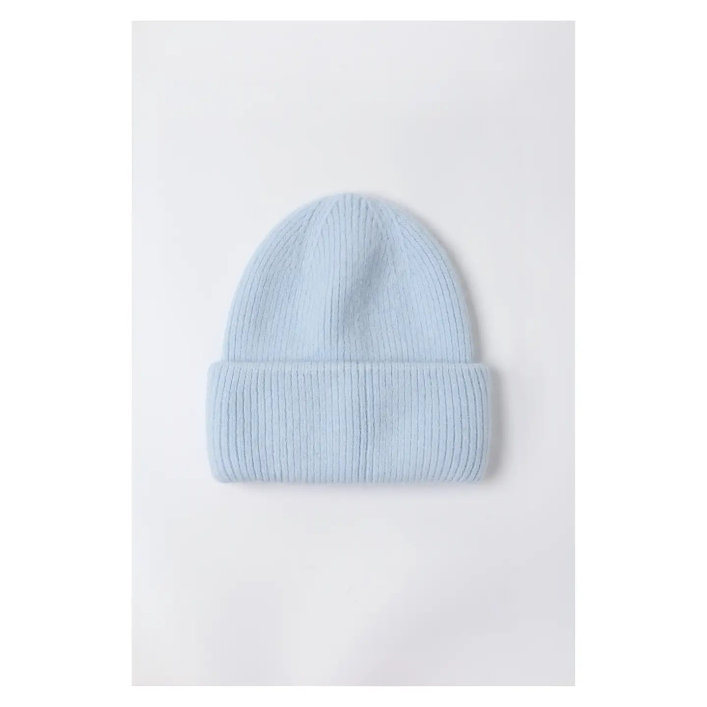 Angora Beanie Hat - Multi Colors