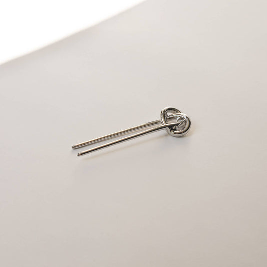 Silver Knot-shaped Hair Stick