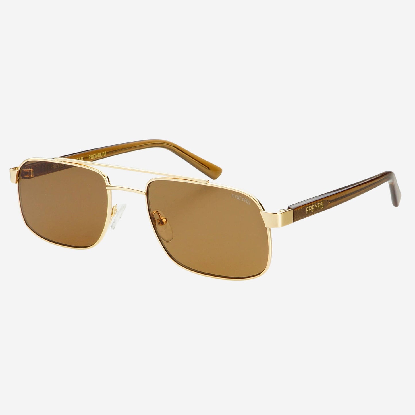 Vesper Gold/Brown Aviator Sunglasses