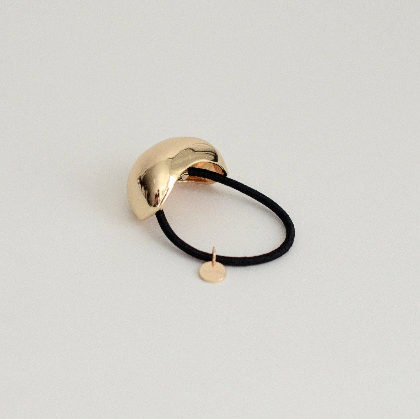 Gold Bold Crescent Metal Ponytail Cuff Hair Tie