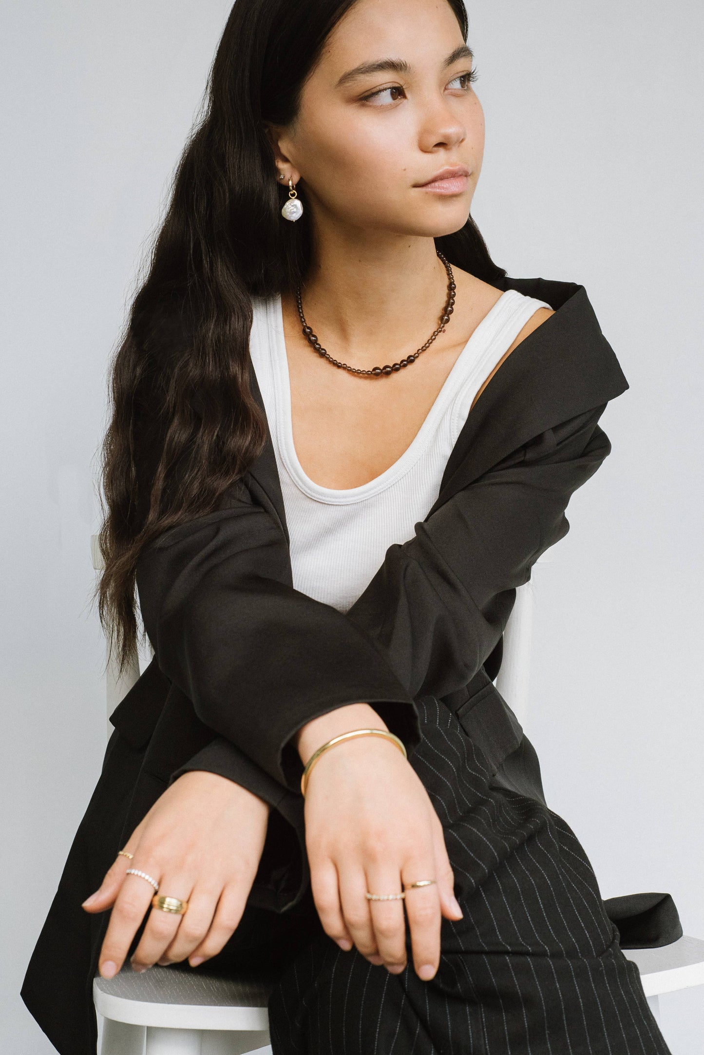 Smoky Quartz Avery Necklace