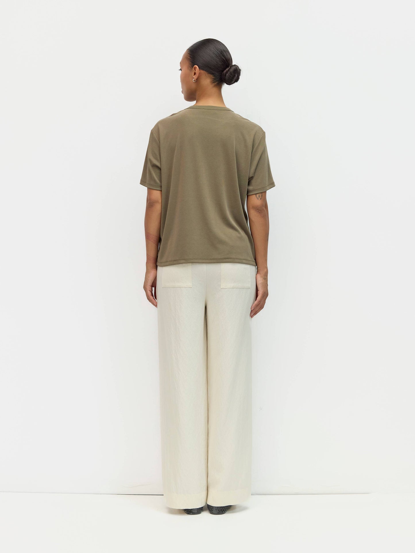 Oversized Modal Crew Neck Top